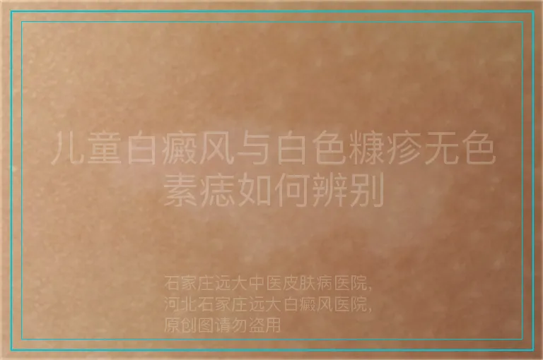 儿童白癜风与白色糠疹无色素痣如何辨别